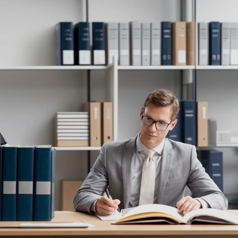 法律相談を受けるビジネスパーソン