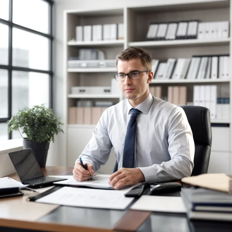 ビジネスマンと法律専門家がミーティングしている様子